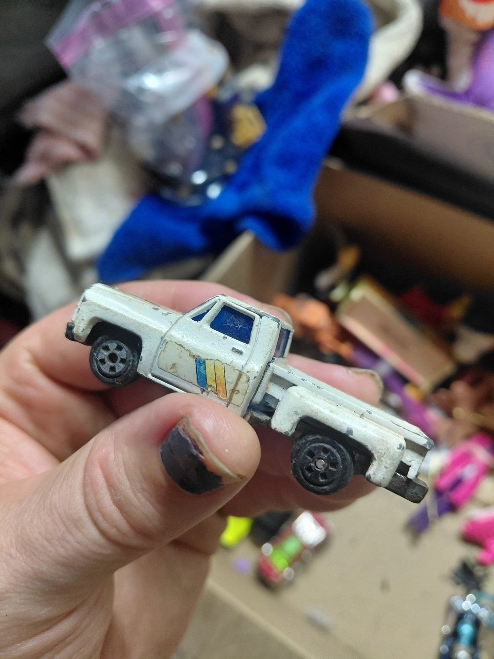 vintage 1970s–1980s Speed Wheels (Soma) or Yat Ming die-cast Chevrolet Stepside